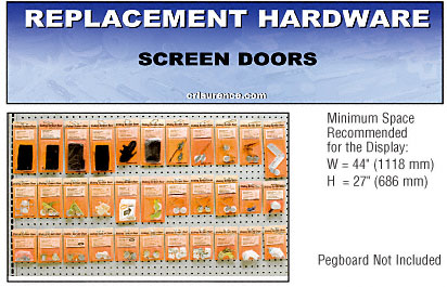 C.R. Laurence CRL Screen Door Replacement Hardware Display for the Southeast | HD1SE