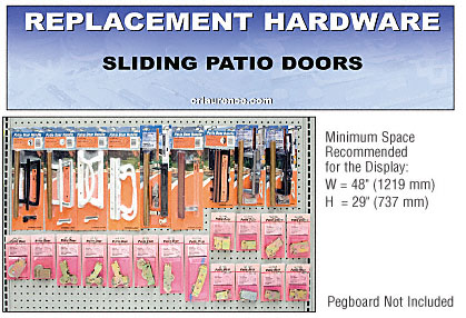 C.R. Laurence CRL Sliding Patio Door Replacement Hardware Display for the Northeast | HD2NE