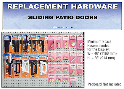 C.R. Laurence CRL Sliding Patio Door Replacement Hardware Display for the Northwest | HD2NW