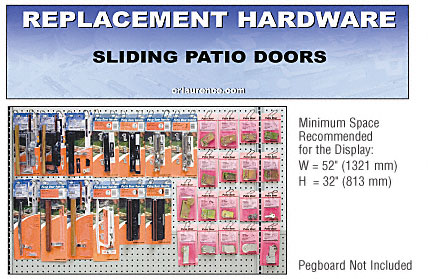C.R. Laurence CRL Sliding Patio Door Replacement Hardware Display for the Southeast | HD2SE