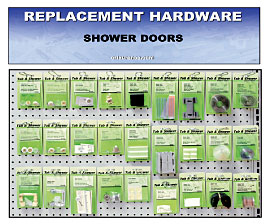 C.R. Laurence CRL Shower Door Replacement Hardware Display | HD3SD