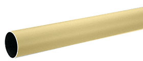C.R. Laurence CRL Satin Brass 1-1/2&quot; Diameter Hand Railing Tubing - 236&quot; Long | HR15SB