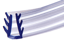 C.R. Laurence CRL 1/4&quot; Clear Shower Door Header Vinyl - 8 ft Roll | HV140