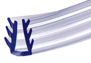 C.R. Laurence CRL 5/16&quot; Clear Header Vinyl - 8 ft Roll | HV516