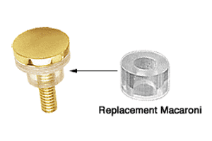 C.R. Laurence CRL 1/2&quot; OD Clear Replacement Macaroni for 3/4&quot; Standoffs | HW059