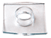 C.R. Laurence CRL 1-1/4&quot; O.D. Square Clear Washer with Sleeve | HW062
