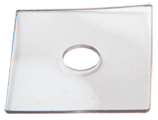 C.R. Laurence CRL 1-1/4&quot; O.D. Square Clear Washer | HW063