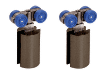 C.R. Laurence CRL Oil Rubbed Bronze Hydroslide Sliding Door Hanger Kit  | HYD010RB