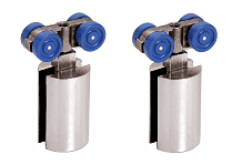C.R. Laurence CRL Polished Chrome Hydroslide Sliding Door Hanger Kit  | HYD01CH