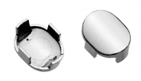 C.R. Laurence CRL Polished Chrome Hydroslide Snap-In Screw Cover Kit  | HYD04CH