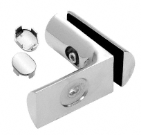 C.R. Laurence CRL Polished Chrome Hydroslide 90 Degree Wall-to-Glass Bracket | HYD05CH