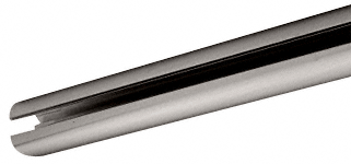 C.R. Laurence CRL 60&quot; Brushed Nickel Hydroslide Sliding Shower Door Upper Track | HYD60BN