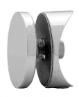 C.R. Laurence CRL Polished Chrome Hydroslide 180 Degree Glass-to-Sliding Track Connector | HYDG180CH