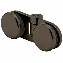 C.R. Laurence CRL Oil Rubbed Bronze Hydroslide Bi-Fold Glass-to-Glass Hinge | HYDH1800RB