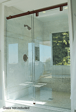 C.R. Laurence CRL 60&quot; Oil Rubbed Bronze Hydroslide 180 Degree Standard Sliding Shower Door Kit | HYDK600RB