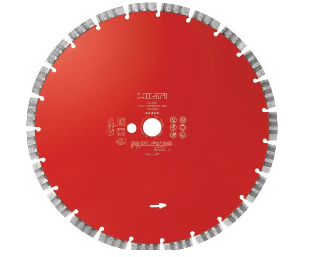 Hilti EQD SP+ DCH Masonry Equidist Super Performance Diamond Cutting Disc 12&quot;x1&quot; - 2118026 | EQDSPDCHM121