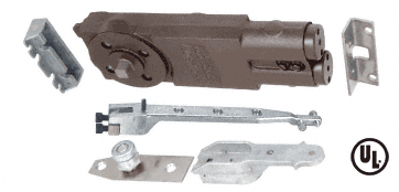 C.R. Laurence CRL Jackson Medium Duty 105 Degree Non Hold-Open Overhead Concealed Door Closer with &quot;P&quot; End-Load Hardware Package - REPLACED BY 21101AP01 | J105NH0P