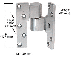 C.R. Laurence CRL Aluminum 3/4&quot; Offset Intermediate Right Hand Pivot  | 41J190R628