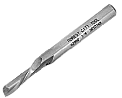 C.R. Laurence CRL Down Spiral Sinlge Flute Aluminum Cutting Router Bit | J40008