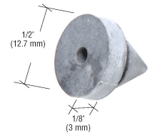 C.R. Laurence CRL Metal Frame Mounted Door Silencer | J4566