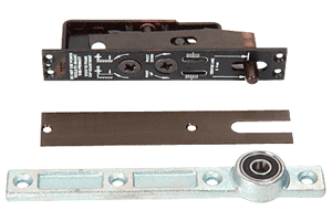 C.R. Laurence CRL Jackson Heavy-Duty Adjustable Center-Hung Walking Beam Type Top Pivot with Dark Bronze Finish Cover Plate  | J580DU