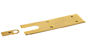 C.R. Laurence CRL Polished Brass Finish Cover Plates for Jackson 900 Series Floor Mounted Closer  | J7020CPPB