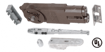 C.R. Laurence CRL Jackson Medium Duty 90 Degree Non Hold-Open Overhead Concealed Door Closer With &quot;GE&quot; Side-Load Hardware Package - REPLACED BY 21101GE03  | J90NH0GE