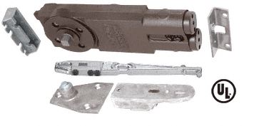 C.R. Laurence CRL Jackson Medium Duty 90 Degree Non Hold-Open Overhead Concealed Door Closer With &quot;G&quot; Side-Load Hardware Package - REPLACED BY 21101S03  | J90NH0G