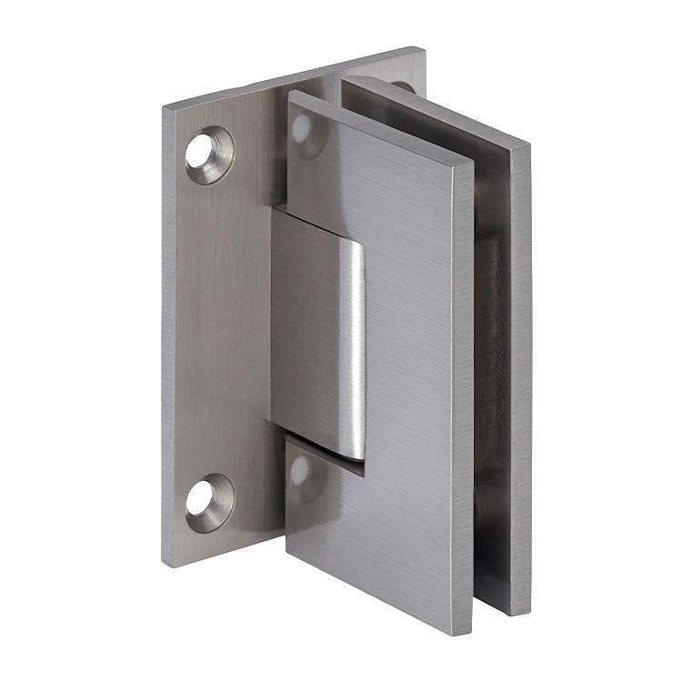 CRL Junior Geneva 037 Series Brushed Nickel Wall Mount Full Back Plate Hinge | JRG037BN