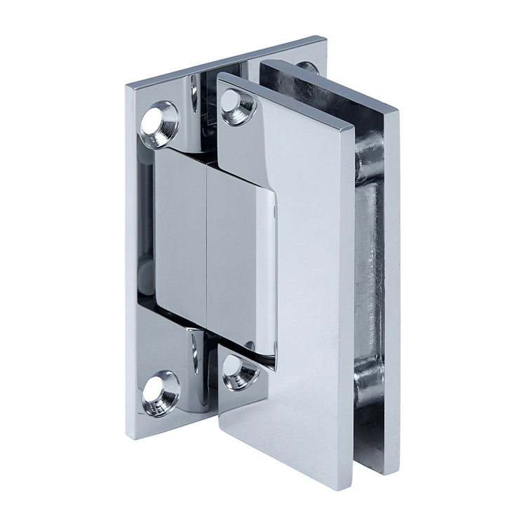 CRL Junior Geneva 037 Series Polished Chrome Wall Mount Full Back Plate Hinge | JRG037CH