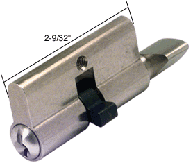 CRL Screen and Storm Door Key Cylinder with Thumb Turn with Kwikset-Weiser Keyway | K5062 | K5062