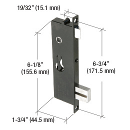 C.R. Laurence Screen and Storm Door Mortise Lock Insert 6-3/4&quot; Screw Holes | K5064
