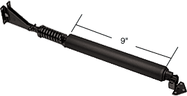 C.R. Laurence Black Storm Door Pneumatic Closer with Shock Spring; Heavy Duty | K5076