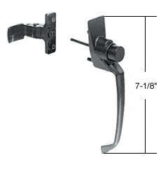 C.R. Laurence CRL Black Storm and Screen Door Push Button Latch 1-1/2&quot; Screw Holes | K5082