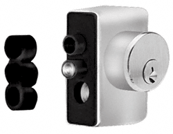 C.R. Laurence CRL Left Hand Polished Stainless Keyed Access Device for Glass Door Panic and Deadbolt Handles | KAD2LPS
