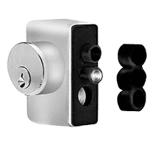 C.R. Laurence CRL Right Hand Brushed Stainless Keyed Access Device for Glass Door Panic and Deadbolt Handles | KAD2RBS