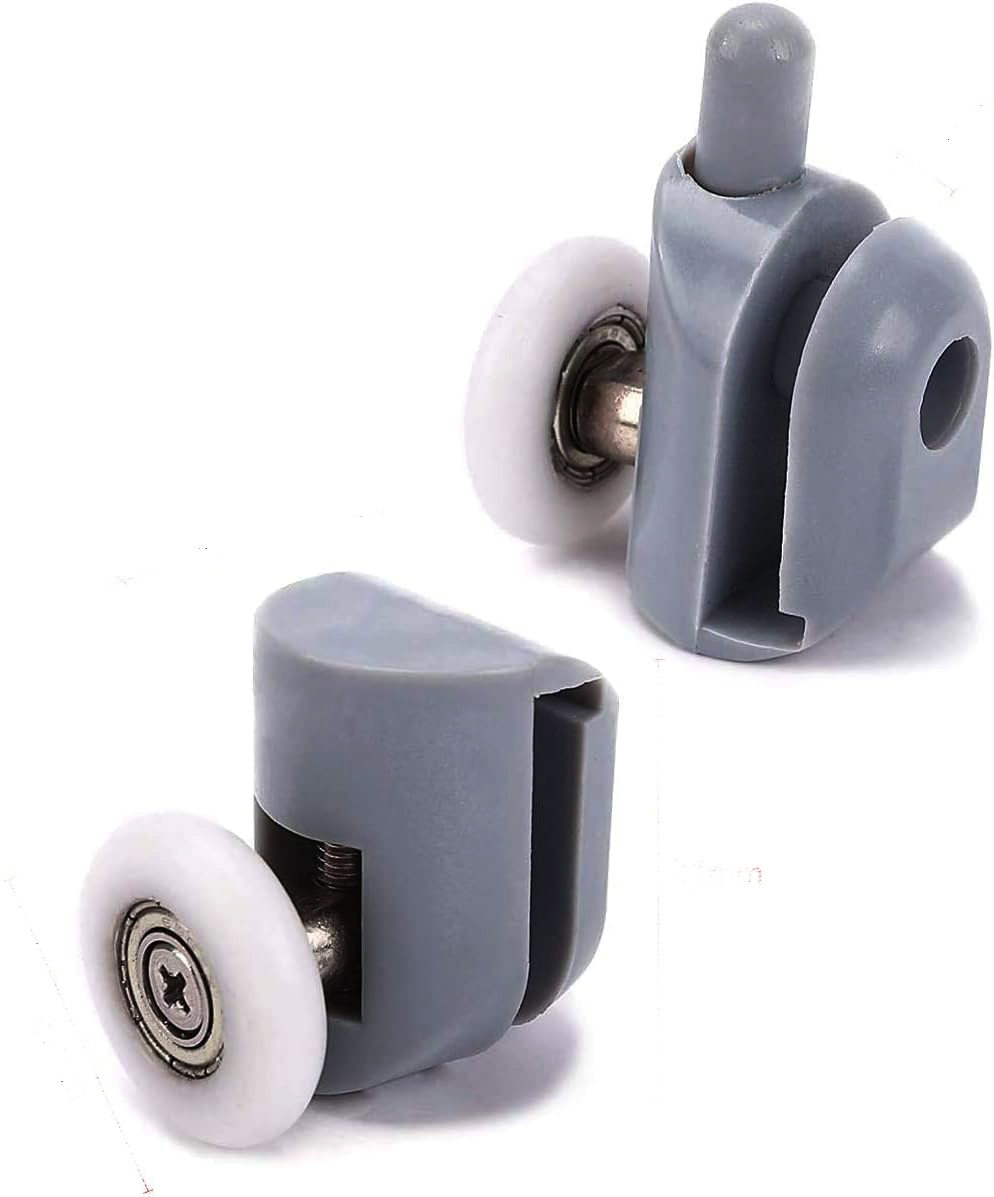Shower Door 7/8&quot; Dia. Ball Bearing Roller Assembly for Sliding Shower Doors (2 Upper Rollers and 2 Bottom Rollers) | KDSA2