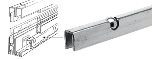 C.R. Laurence CRL Roll-Ezy Ball Bearing Carrier for Track Assembly - 12 ft long | KV997