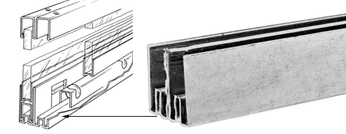 C.R. Laurence CRL Roll-Ezy Double Lower Track - 12 ft long | KV999
