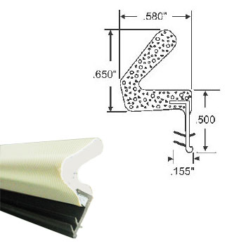 Weatherstrip, Kerf-Mounted, Foam Style, 82&quot; | Window / Door Weathership | 63181WH821