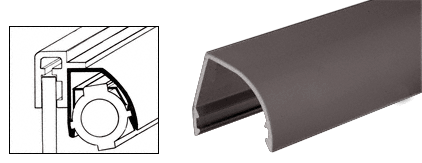C.R. Laurence CRL Duranodic Bronze Reflector Assemblies for Aluminum Showcases (cCstom Length) | L250DU