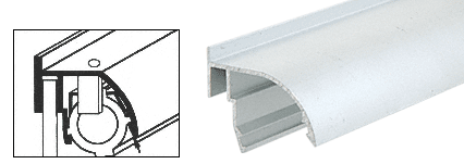 C.R. Laurence CRL Satin Anodized 5&#39; Reflector Assemblies for Wood End Showcases | L251A5