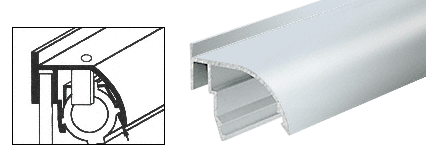 C.R. Laurence CRL Bright Anodized Reflector Assemblies for Wood End Showcases | L251BA