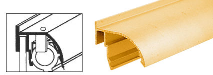C.R. Laurence CRL Brite Gold Anodized Reflector Assemblies for Wood End Showcases | L251GA