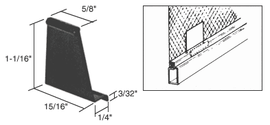 C.R. Laurence CRL Black Plastic Pull Tab - Package | L5566