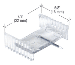C.R. Laurence Clear 7/8&quot; x 5/8&quot; Window Grid Retainers - pack of six - REPLACED BY L5802 | L5646