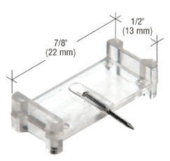 C.R. Laurence Clear 1/2&quot; X 7/8&quot; Window Grid Retainers - pack of six - REPLACED BY L5915  | L5663