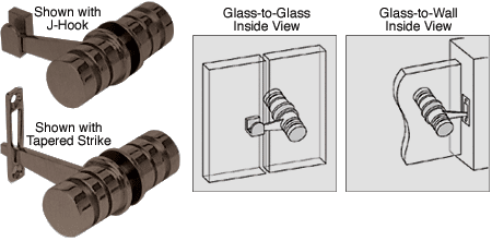 CRL Oil Rubbed Bronze 180 Degree Knob Latch | LAT0010RB