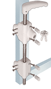 C.R. Laurence CRL White 18&quot; Drop Bolt with Keyed Lock | LB118BXW
