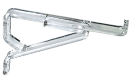 C.R. Laurence CRL 8&quot; Deluxe Clear Lucite Shelf Brackets | LB138